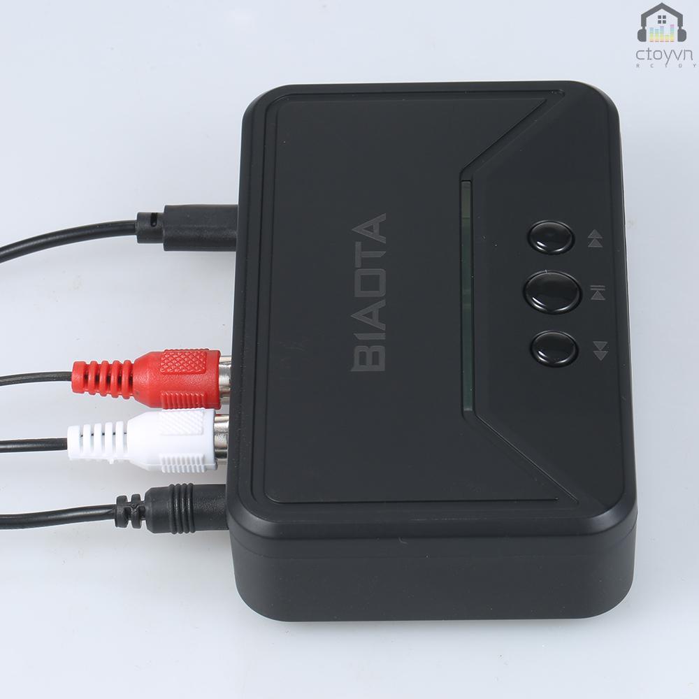 Bộ chuyển đổi âm thanh BT 5.0 với SPDIF/RCA/AUX màu đen