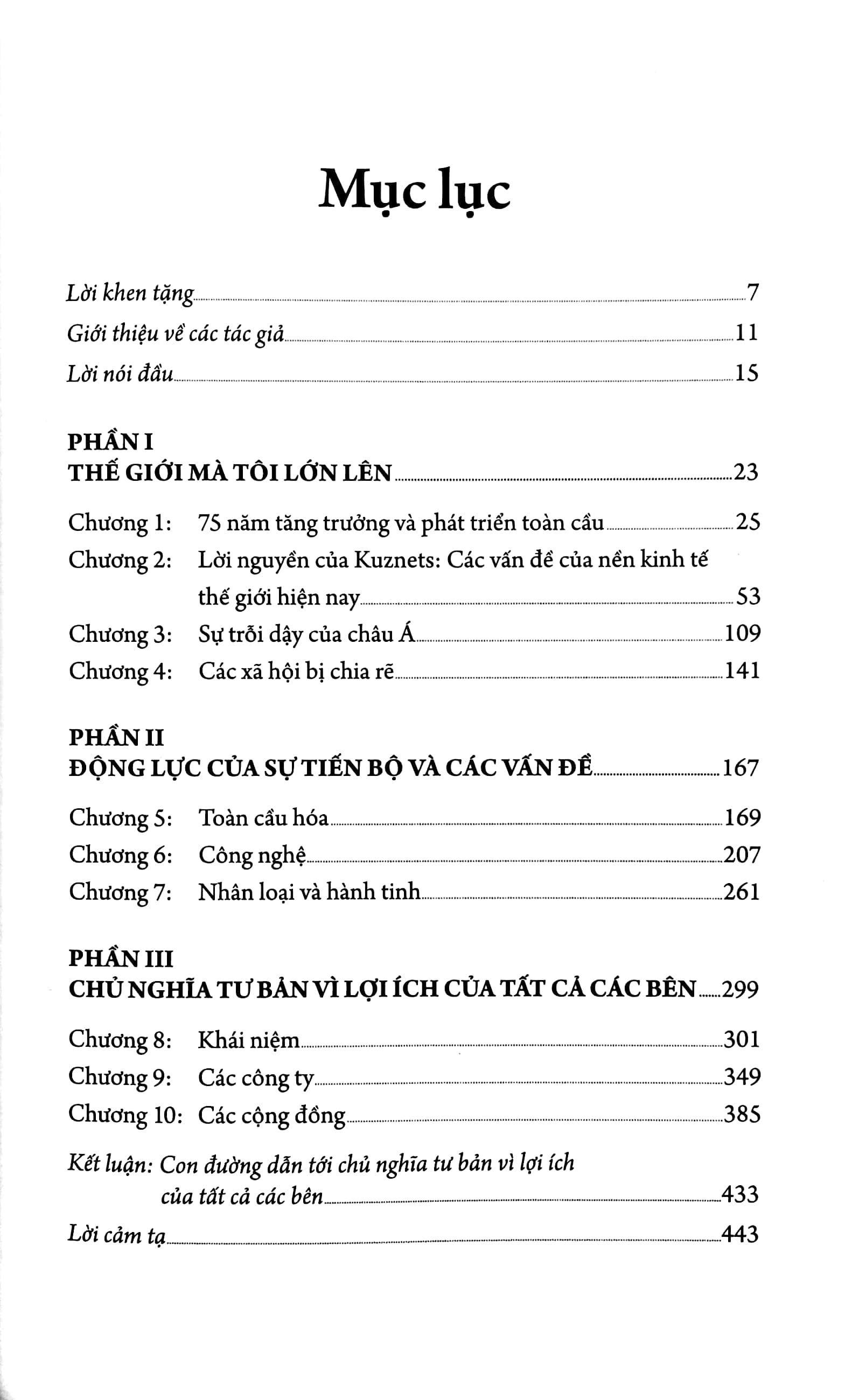 Một Chủ Nghĩa Tư Bản Vì Lợi Ích Tất Cà Các Bên