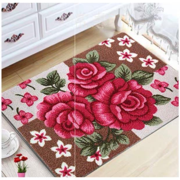 Thảm hoa 3D hàng dầy sang chảnh 40 x60 cm GDTH