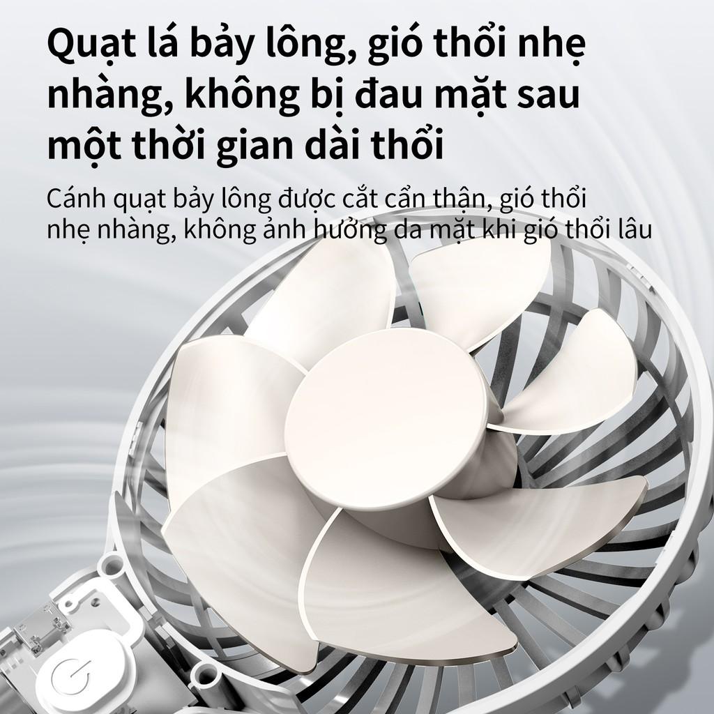 Quạt mini cầm tay Deli - có đế cố định - Nhiều màu - 85811