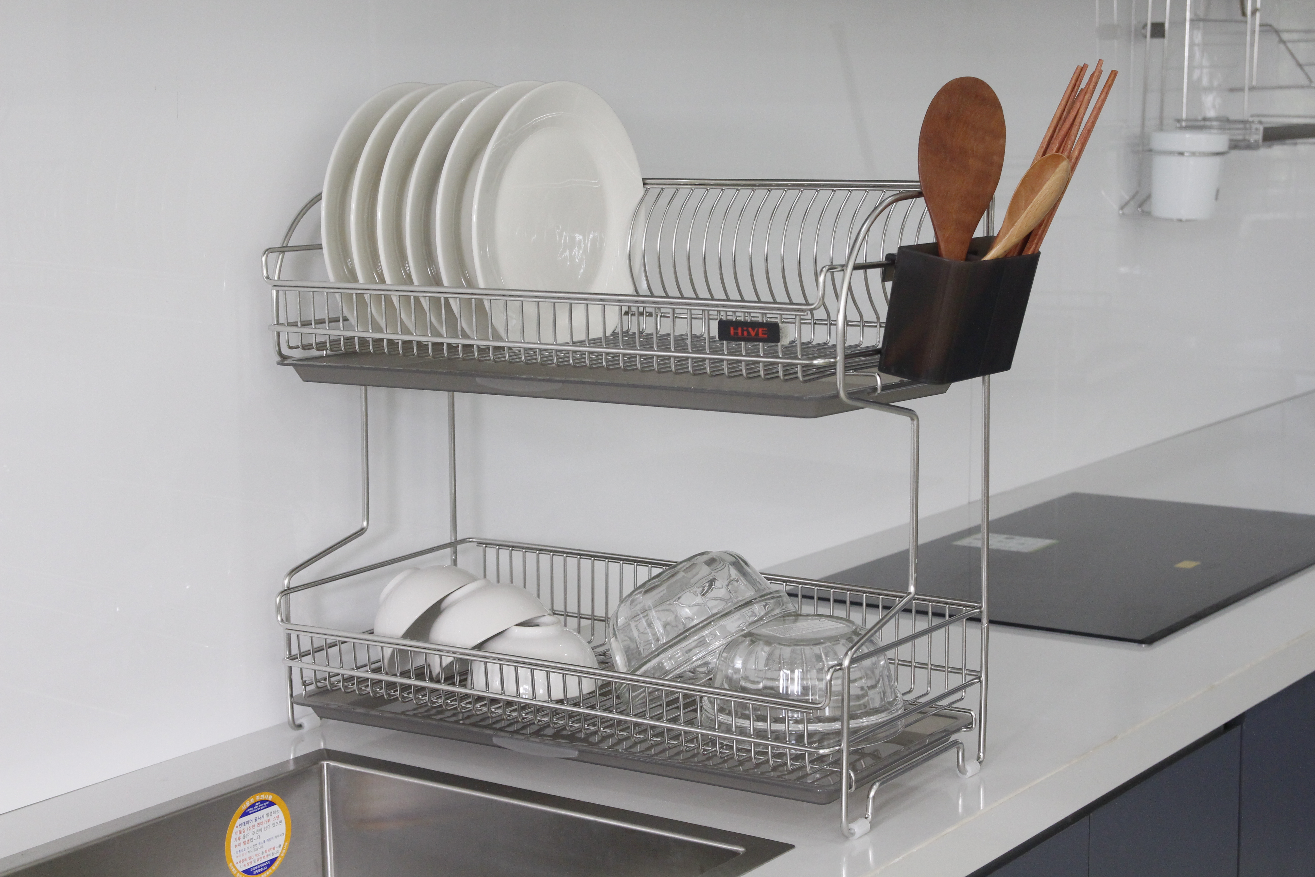 Kệ Chén Bát DG 2 Tầng INOX 304 DaiJin Cao Cấp