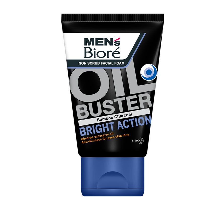 Sữa Rửa Mặt Men Biore OIL BUSTER Sạch Nhờn Sáng Da 100g