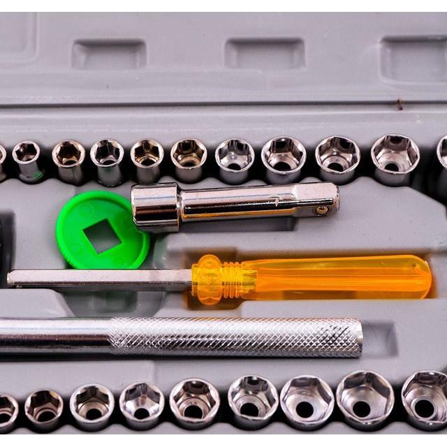BỘ ĐỒ NGHỀ 40 MÓN CHẤT LƯỢNG TỐT - đồ sửa xe - DỤNG CỤ SỬA XE MÁY - - BỘ KHẨU ĐA NĂNG - ĐỒ NGHỀ SỬA XE - dung cụ sửa chữa - bộ khóa - mở ốc vít