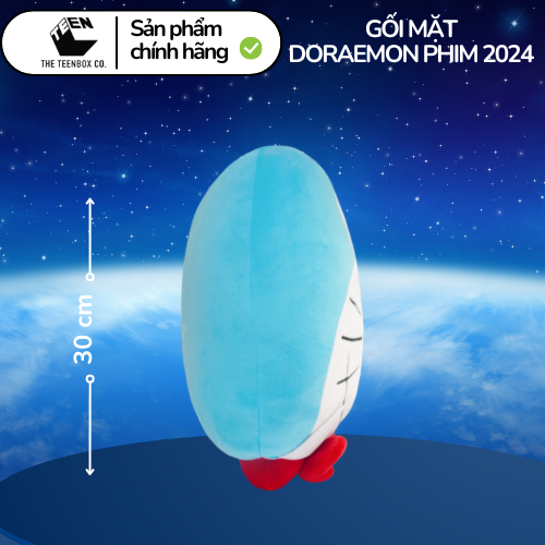 Gối mặt Doraemon Phim 2024, Gối ôm Sofa Doraemon đáng yêu, Quà tặng cho bé, Sản phẩm chính hãng, Phân phối bởi Teenbox