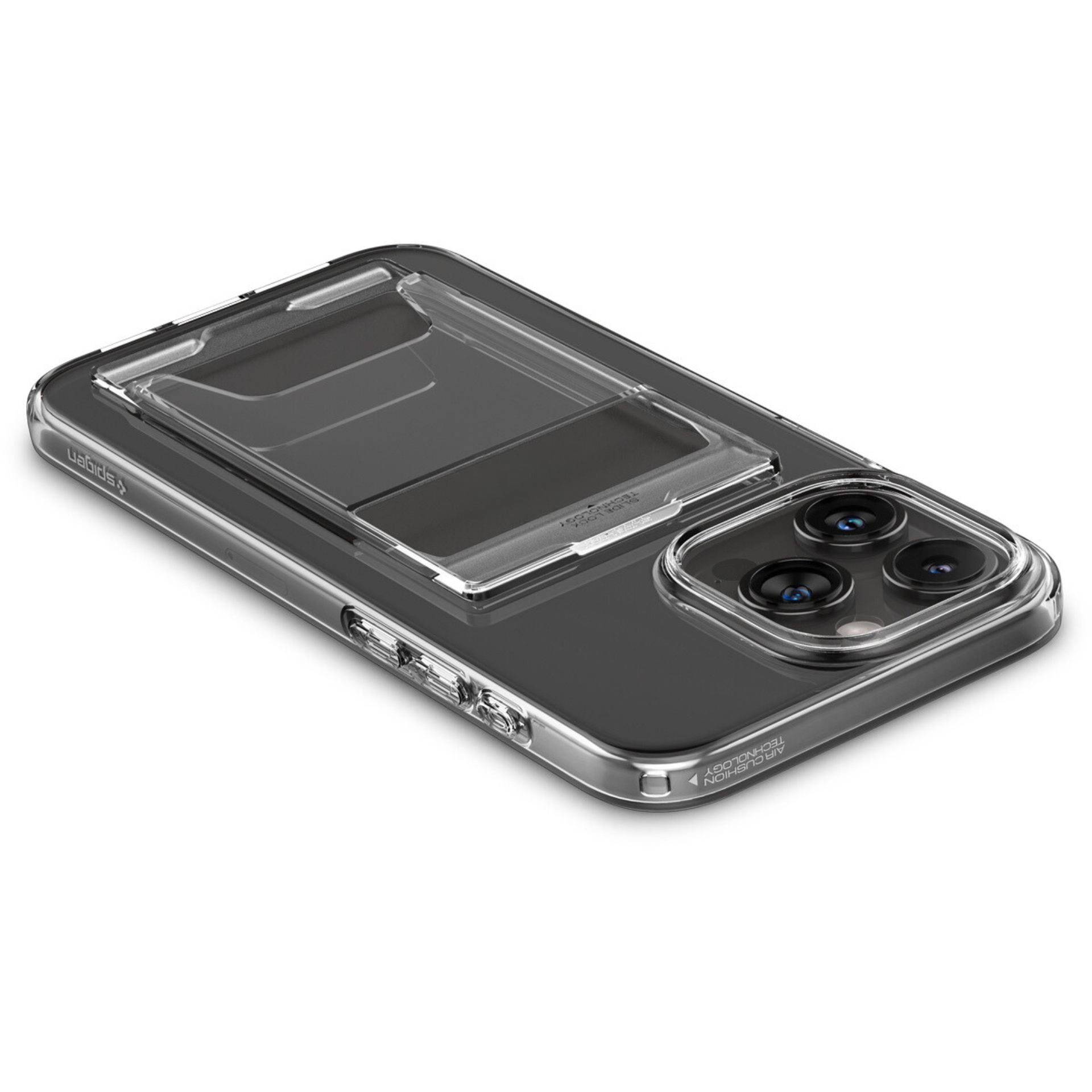 Ốp Lưng Dành Cho iPhone 15 ProMax/ iPhone 15 Pro/ iPhone 15 Plus/ iphone 15 SPIGEN CRYSTAL SLOT DUAL _ Hàng chính hãng