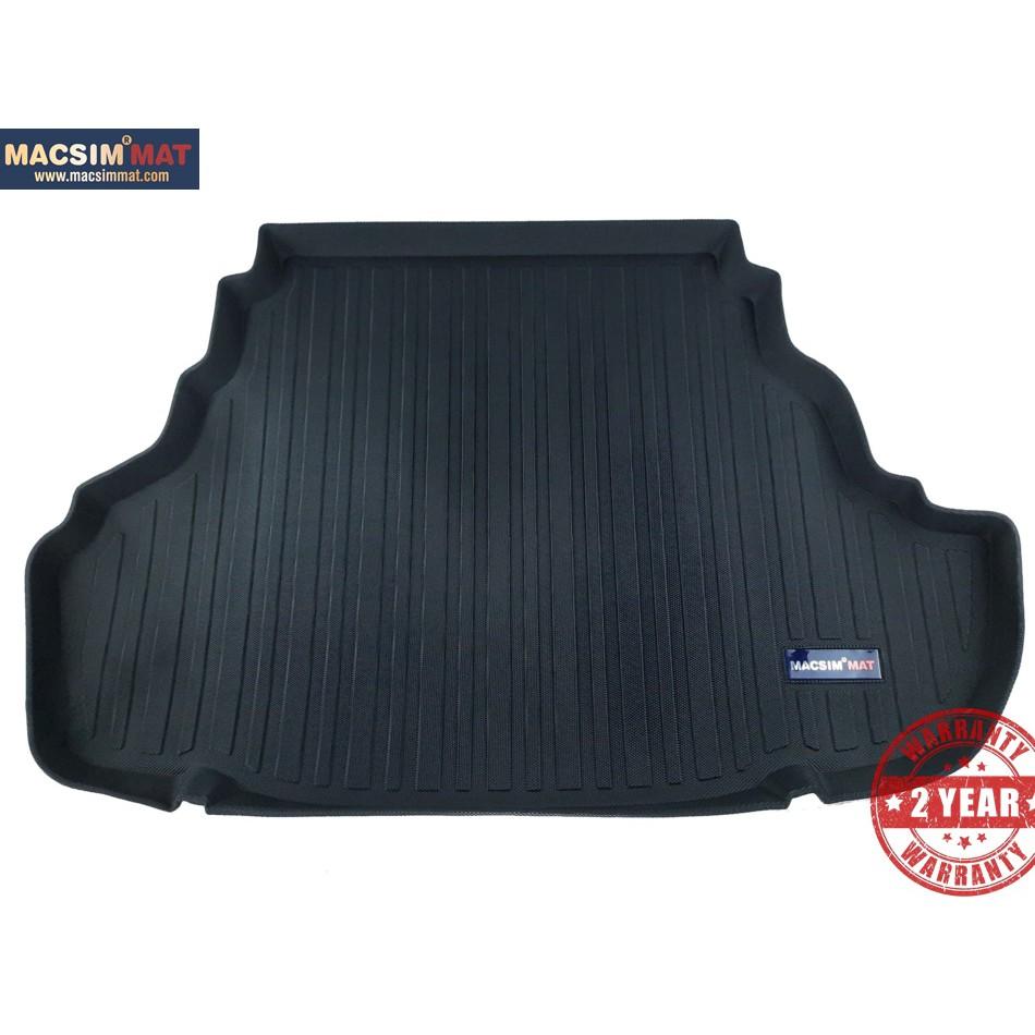 Thảm lót cốp xe ô tô Toyota Camry 2011-2017 nhãn hiệu Macsim chất liệu TPV cao cấp màu đen