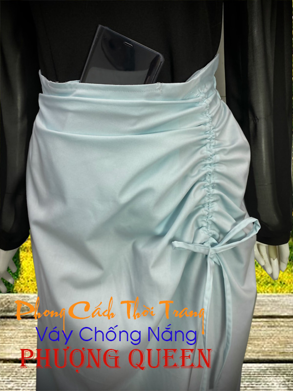VÁY CHỐNG NẮNG MẪU MỚI PHƯỢNG QUEEN, Vải dày và mềm mại, Che phủ rộng, Chống tia UV tốt.