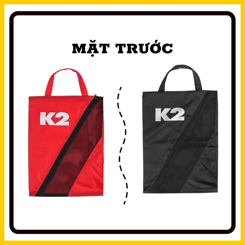 Túi đựng giày dép thể thao K2 - Túi đựng giày đá banh , du lịch , tập gym - Chống bụi , nước có tay cầm / Kích thước túi 38x28 cm