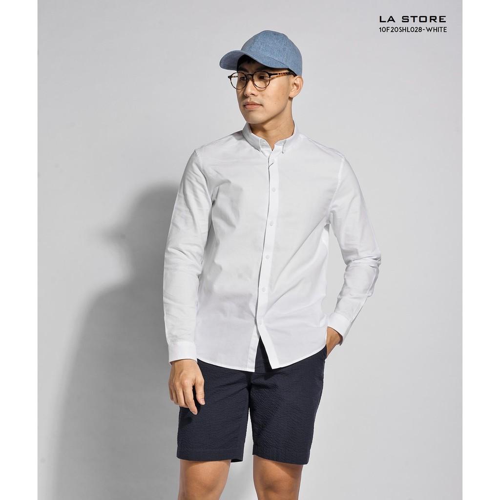 Áo sơ mi nam oxford nút cổ 100% cotton - SHL028 shop LASTORE