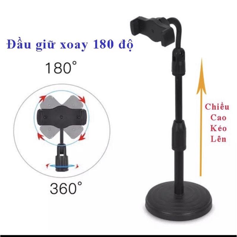 Giá Đỡ Điện Thoại livestream xem video Ổn Định Xoay 360 Độ dùng để Quay Phim Ghi Hình Đa Dụng