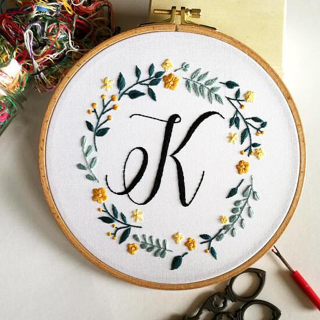 1 Set DIY Embroidery Starter Kits with Pattern Sewing Crafts for Beginner A3