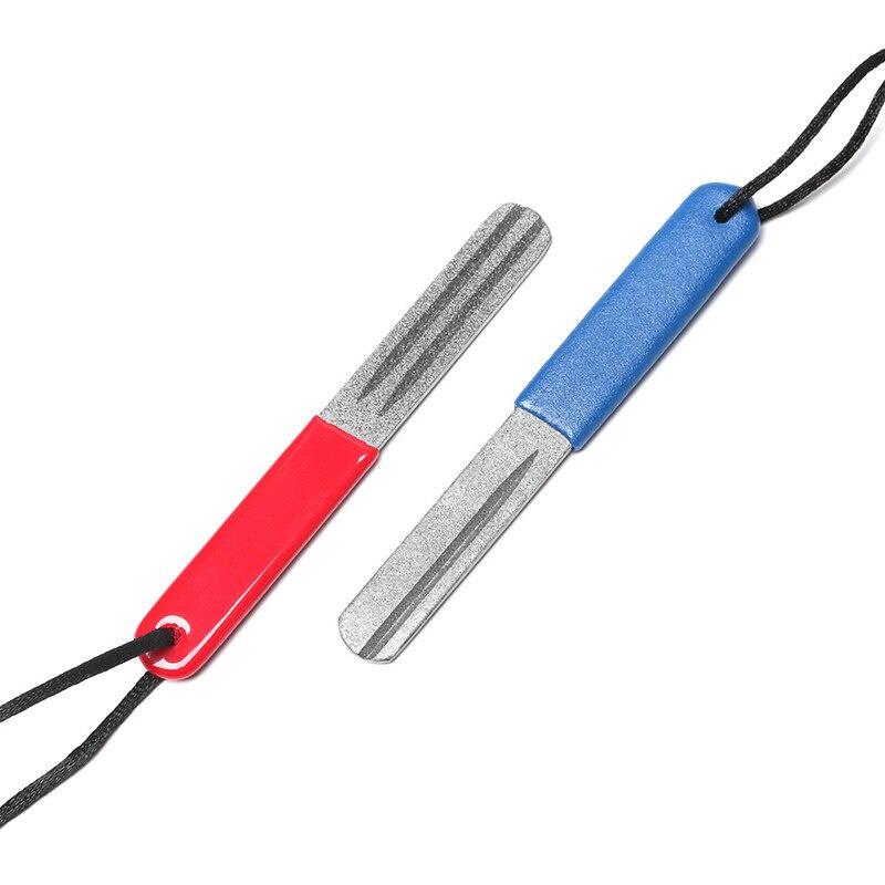 1pcs Hot Portable Outdoor Double Groove Fishing Hook Sharpening Hone New Fishing Grinding Hook Sharpener Tool Fish Accessories