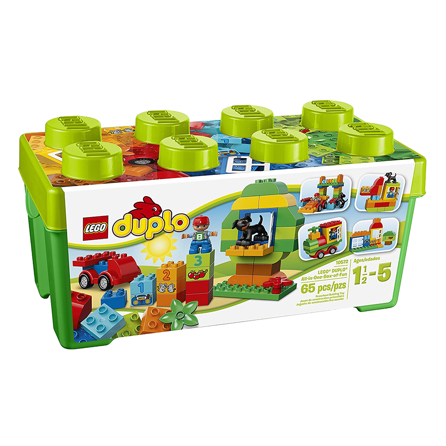 Bộ Lắp Ráp Thùng Gạch DUPLO Vui Nhộn LEGO CLASSIC 10572 (65 chi tiết)