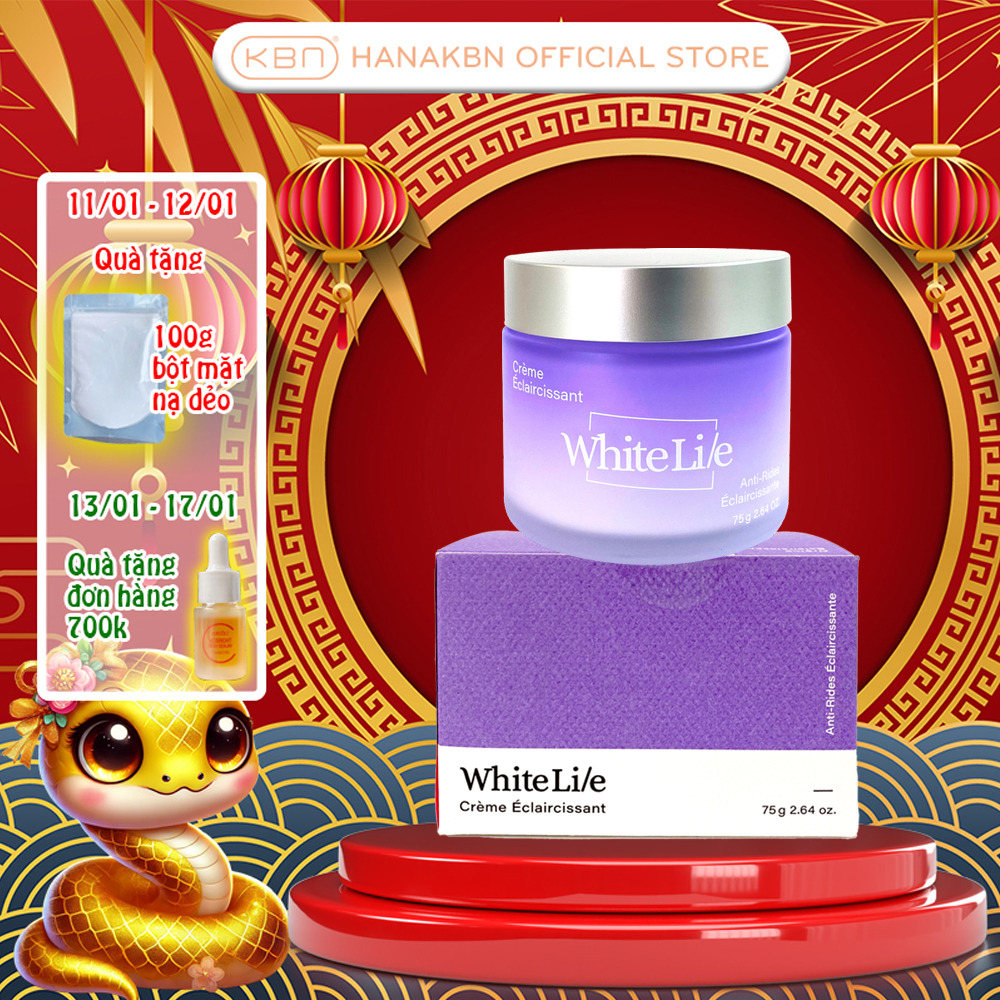 [KHUYẾN MÃI] Kem Dưỡng Trắng White Lie Chống Lão Hóa Dưỡng Ẩm Mờ Nám BELLCA 75g