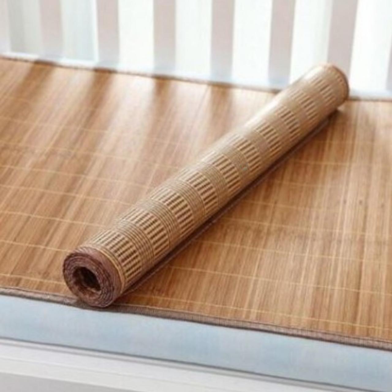 Chiếu trúc Bamboo KT 60*115 cho bé ( VÀNG Nâu - made in Việt Nam)