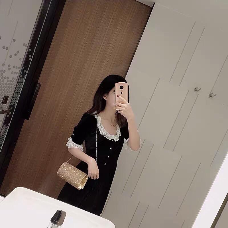Clutch đi tiệc-ví cầm tay nữ đi tiệc lụa đá trơn- siêu nhẹ