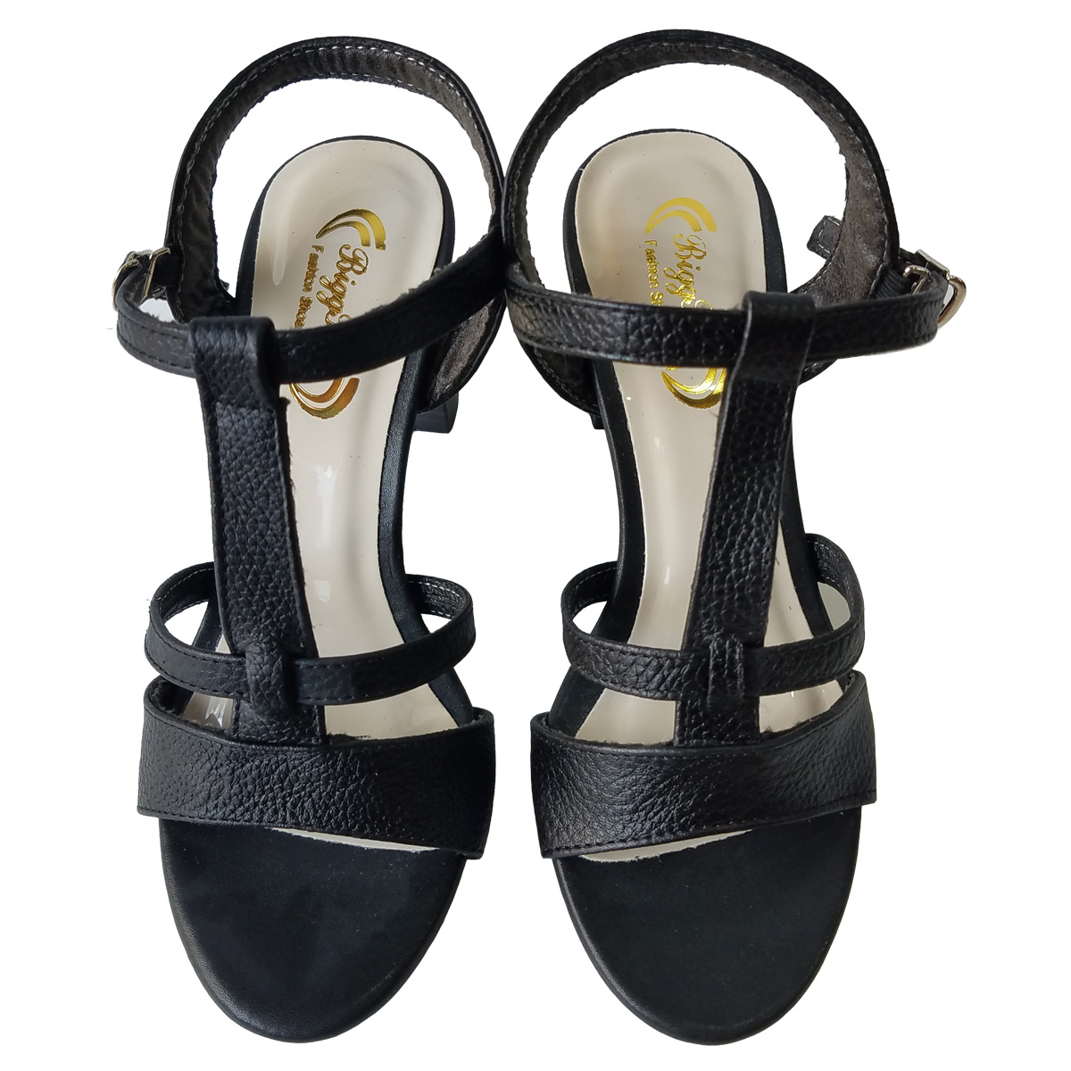 Giày Sandal Cao Gót BIGGBEN Da Bò Thật Cao 7 Phân SDCG89