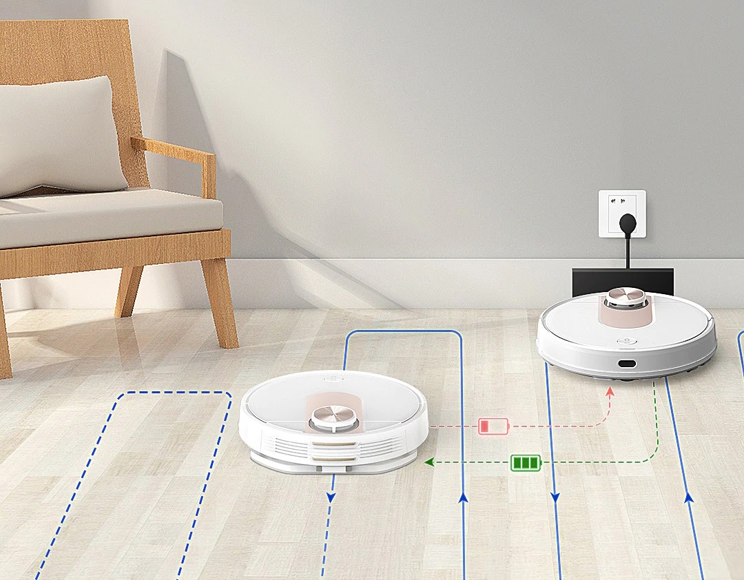 Robot Hút Bụi Lau Nhà XIAOMI Viomi SE Làm Sạch Sâu, Diện Tích Làm Việc 120-150 m2, Cảm Biến Chống Rơi Rớt, Lưu Bản Đồ 5 Tầng, Lực Hút 2200 Pa - Hàng Chính Hãng