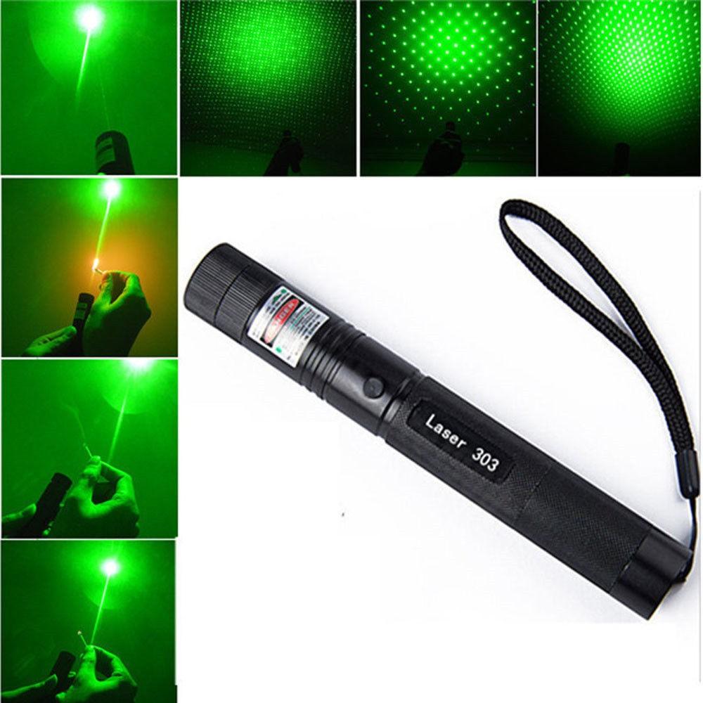 Đèn Chiếu Tia Laser 303 Tia Xanh Cầm Tay