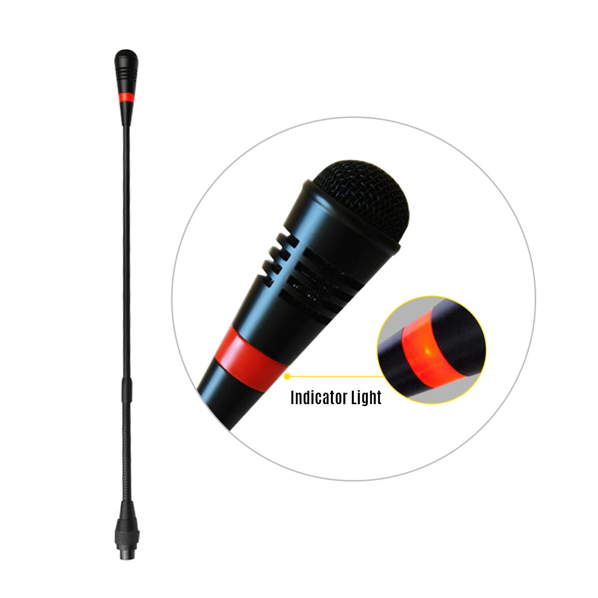 USB Computer Microphone Desktop Wired Microphone Cardioid Condenser Mic Adjustable Neck Plug & Play for PC Laptop Office