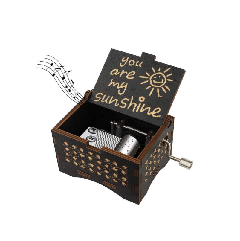 Hộp Nhạc Tay Quay Gỗ Hộp Nhạc You Are My Sunshine Musical