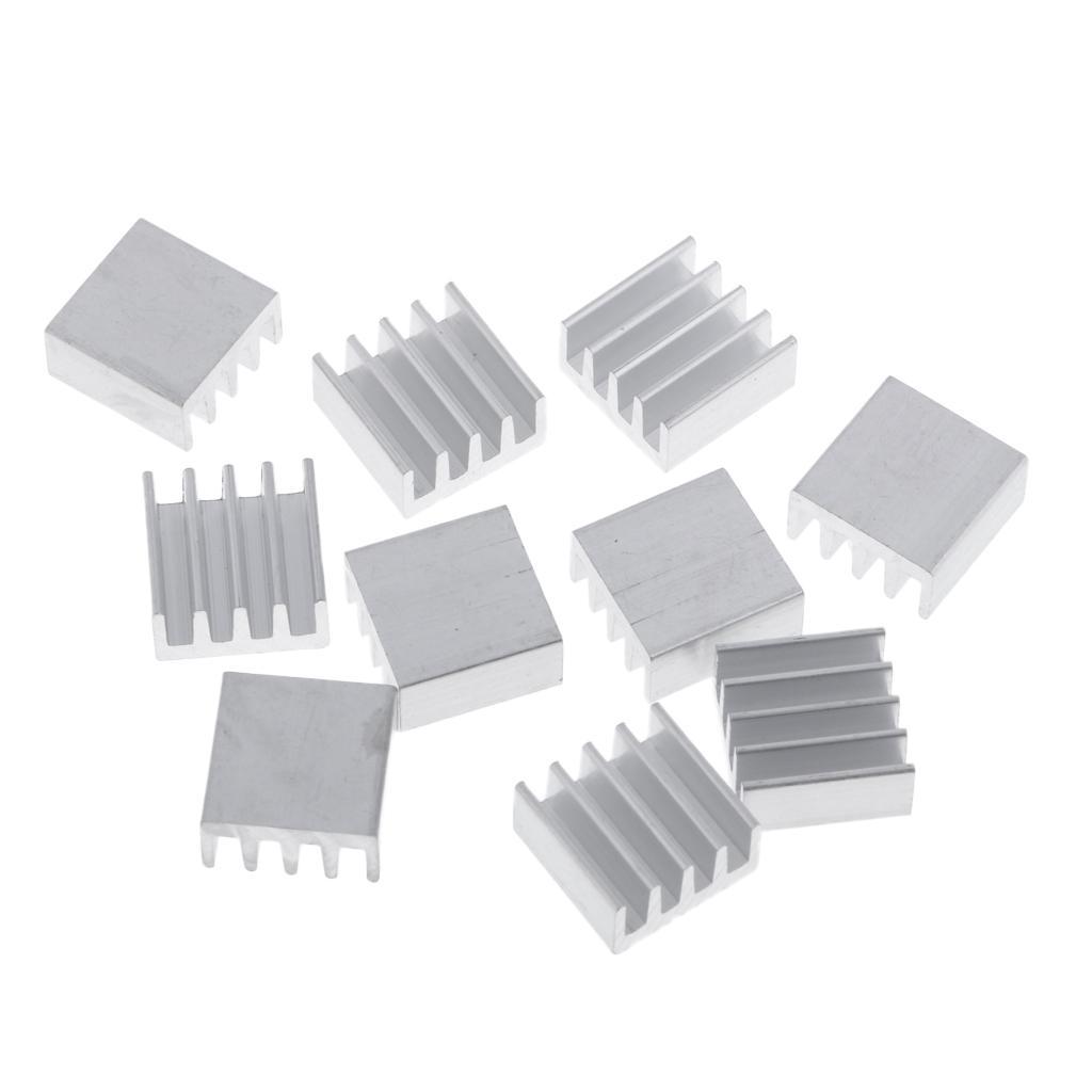 10PK Aluminum Heatsink Cooling Fin 14x14x7mm Power Source Heat Sink