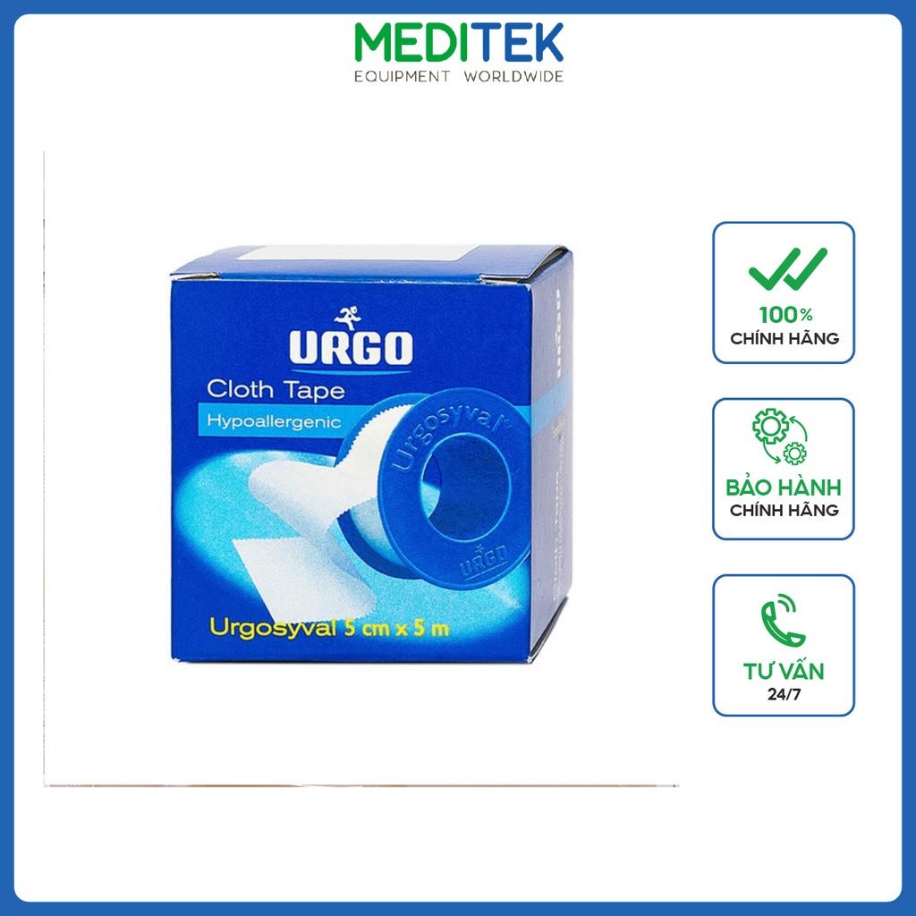 Băng keo, Băng dính lụa y tế Urgotana, có độ dính cao, sản xuất Việt nam, Cuộn 2.5x5 cm