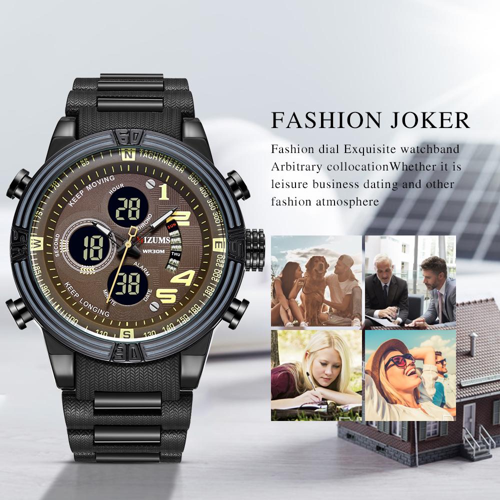 Đồng hồ thời trang MIZUMS Nam hợp kim kĩ thuật số không thấm nước