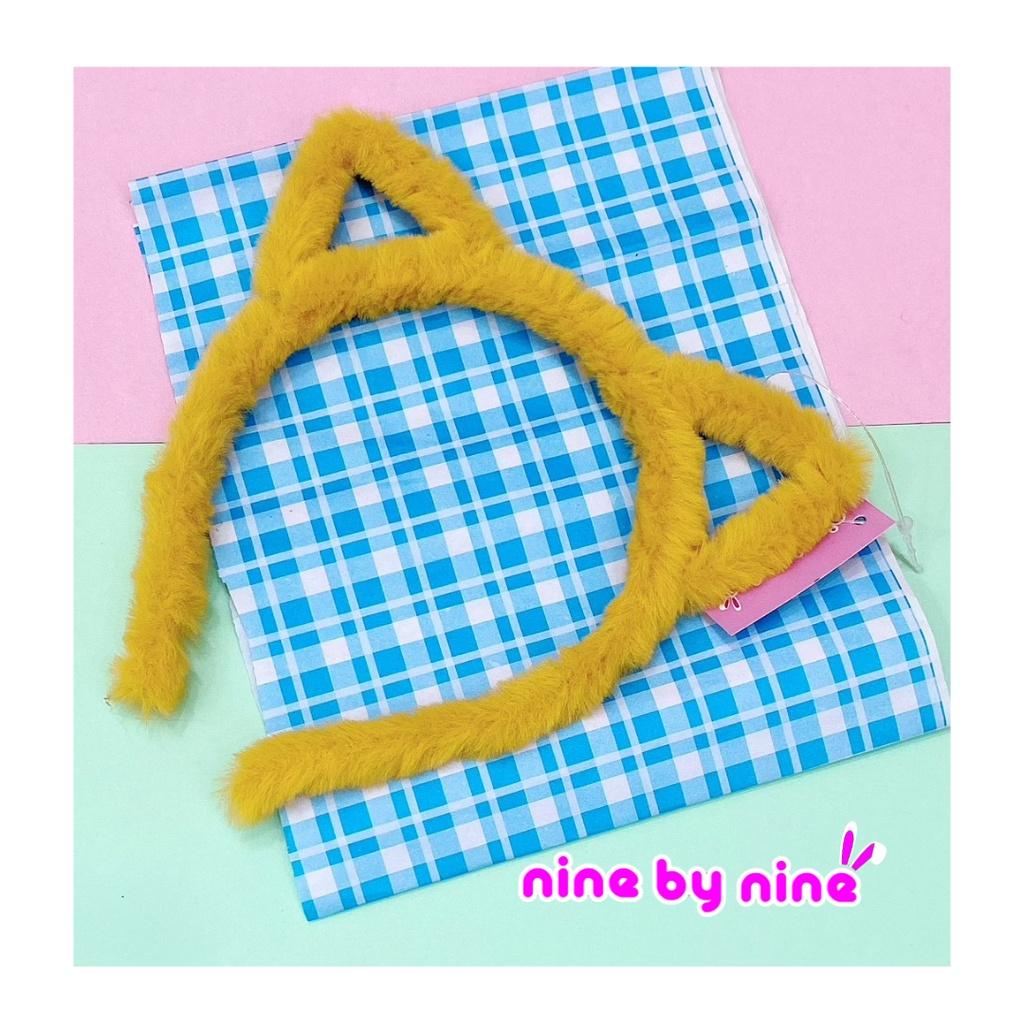 Băng đô lông mềm tai gấu và mèo