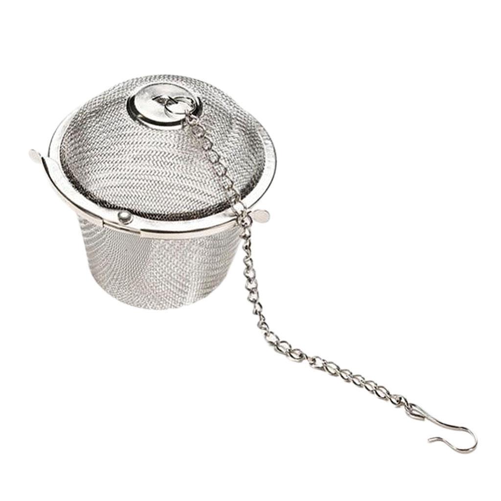 4Pcs Stainless Steel Skimmer Strainer Filter Spoon Wire Ball Tea Infuser