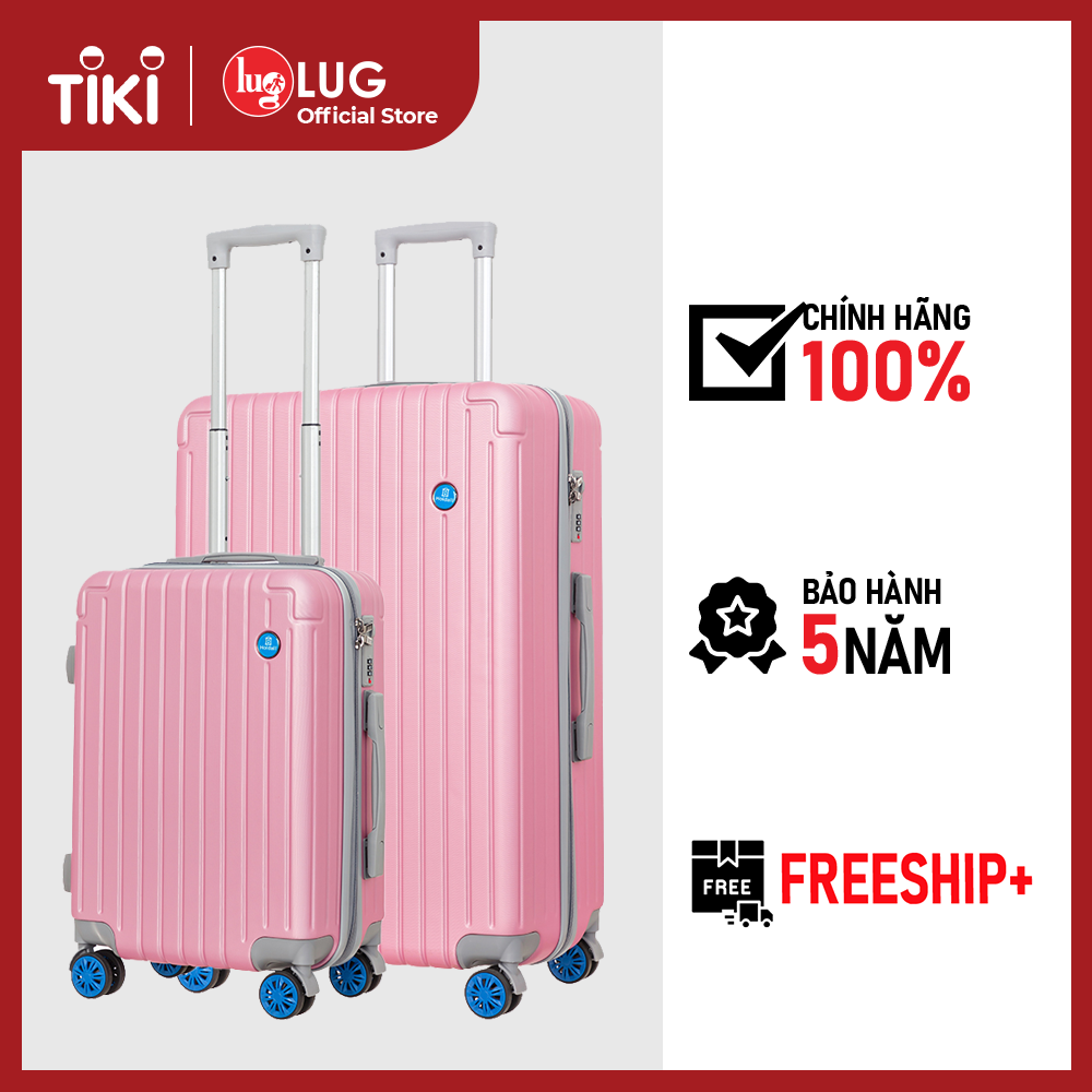Combo 2 Vali Kéo LUG Holdall S219/S23/S27 HA6680 Nhựa ABS Hạn Chế Trầy Xước, Khóa Số Âm Thời Trang