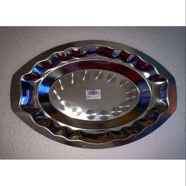 Đĩa hột xoài Inox Rainy - KT D.35.5cm x R.23 x C.4cm hàng loại 1 inox dày sáng choáng shop chụp ảnh thật 100%