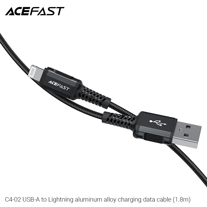 Cáp Sạc Acefast Lightning 1.8M C4-02 - Hàng Chính Hãng