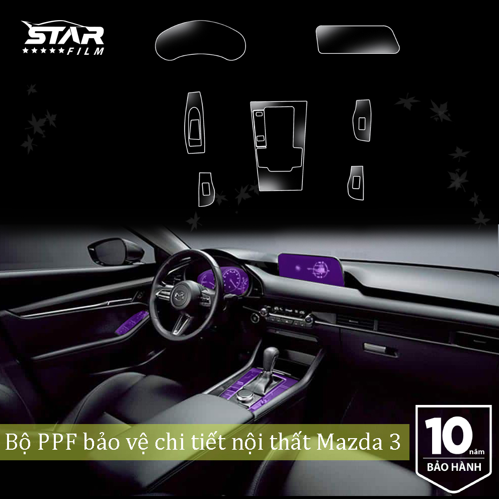 Mazda 3 2021-2022 PPF TPU chống xước tự hồi phục STAR FILM