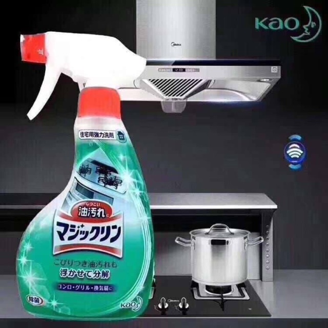 Xịt Tẩy Rửa Vệ Sinh Nhà Bếp Kao Magic Cleaning 400ml [DC-DDGD] - Hàng Nội Địa Nhật 100%