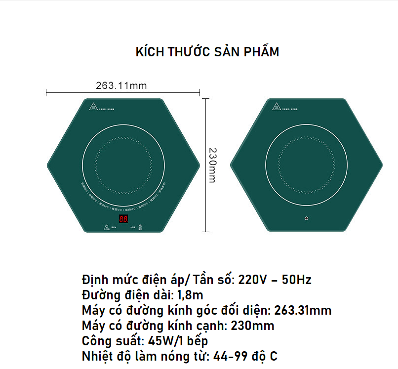 Mâm điện hâm nóng thức ăn có thể lắp ghép