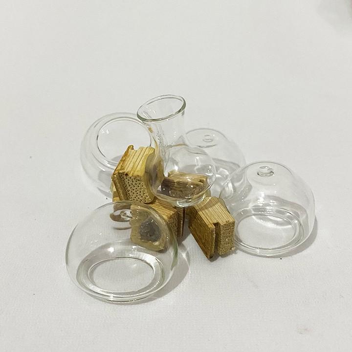 Cóng chim khuyên chất liệu thủy tinh cao cấp họa tiết siêu đẹp