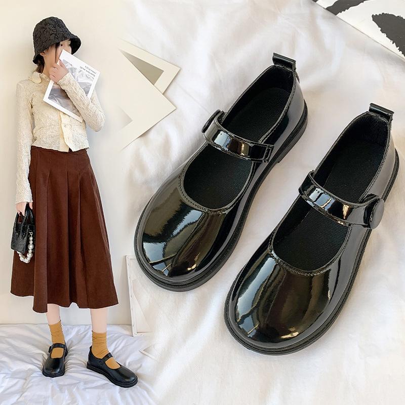 Giày ulzzang oxford nữ phong cách Lolita quai ngang Hàn quốc Vintage cho nữ sinh - Mã G58