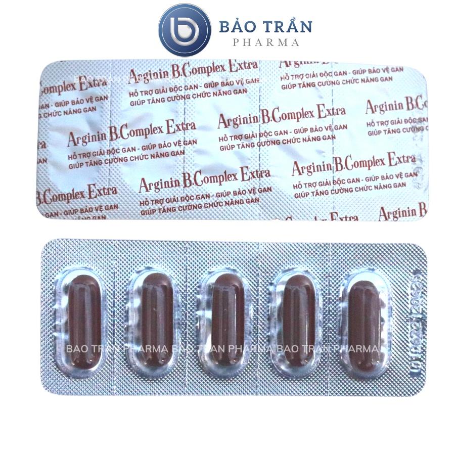 Viên uống bổ gan Arginin B complex hỗ trợ giải độc gan, làm mát gan, giảm m ụ n nóng trong