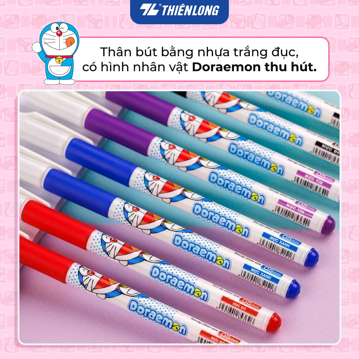 Combo 20 Bút Gel Thiên Long Doraemon GEL-012/DO