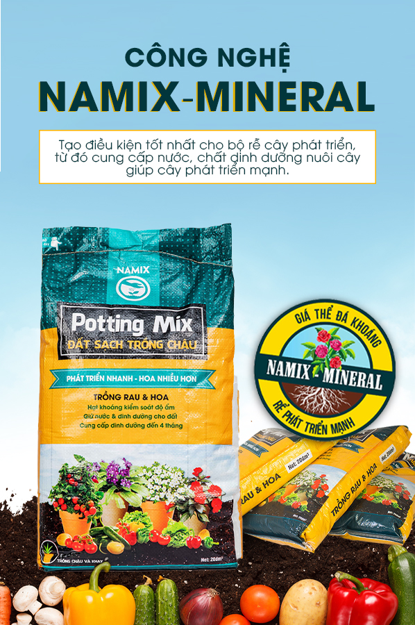 Đất trồng rau và hoa Namix (All Purpose Potting Mix)