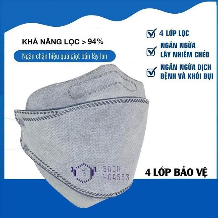 Set 10 khẩu trang y tế 4D KF94 phong cách Hàn Quốc (4 lớp hàng xuất Hàn Quốc