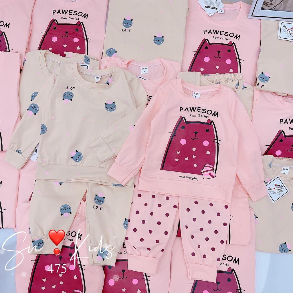 Bộ dài tay chất cotton cho bé