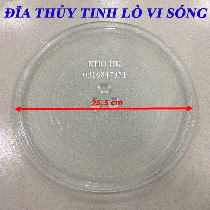 Đĩa lò vi sóng 3 mấu 25.5 cm ( Dùng cho các loại LVS 18L-20L )