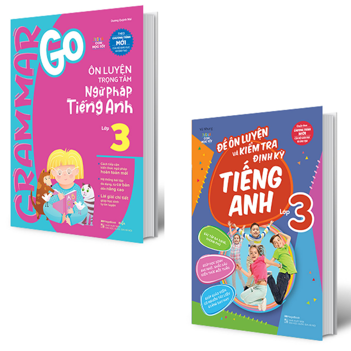 Combo 2 Quyển Grammar Go Ôn Luyện Trọng Tâm Ngữ Pháp Tiếng Anh Lớp 3 + Đề Ôn Luyện Và Kiểm Tra Định Kỳ Tiếng Anh Lớp 3