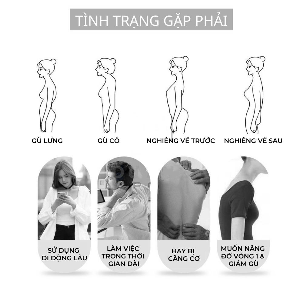 Đai bảo vệ vòng 1 khắc phục gù lưng, chống gù lưng, định hình thẳng lưng khi tập gym, yoga