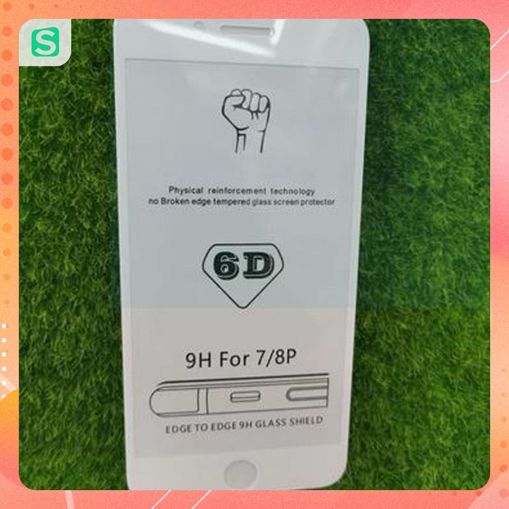 Kính cường lực 6D bảo vệ màn hình chống bụi cho iPhone 7 đến iPhone 13 Promax