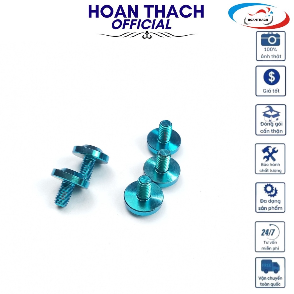 Ốc GR5 Titan Dù 6L10 Xanh Lục Bảo sử dụng được nhiều dòng xe ,SP010244 ( Gía 1 con )