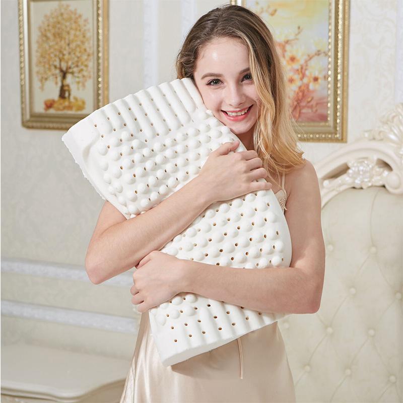 Gối Cao Su Non Gối Massage Cho Ngủ Chỉnh Hình Gối Kussens Oreiller Almohada Cổ Tử Cung Poduszkap Nhớ Gối