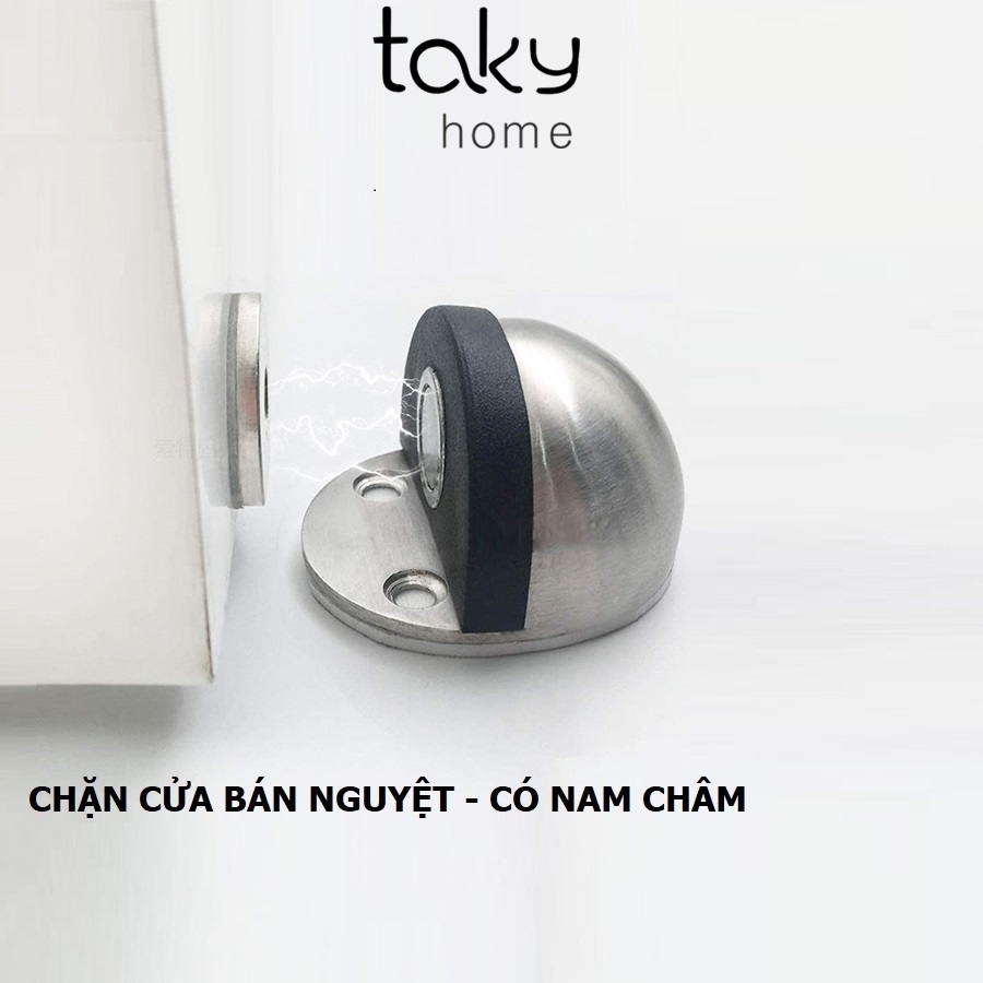 Chặn Cửa Bán Nguyệt, Chặn Cửa Nam Châm, Gắn Sàn Miếng Dán 3M Chắc Chắn, An Toàn Cho Em Bé An Tâm Cho Mẹ. TakyHome 1200bac